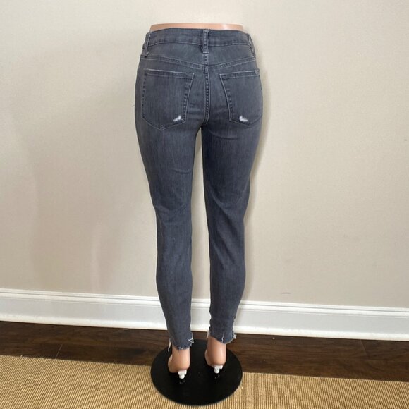 Joe's Distressed High-Rise Ankle Skinny Jeans, Size 29 - Picture 10 of 14